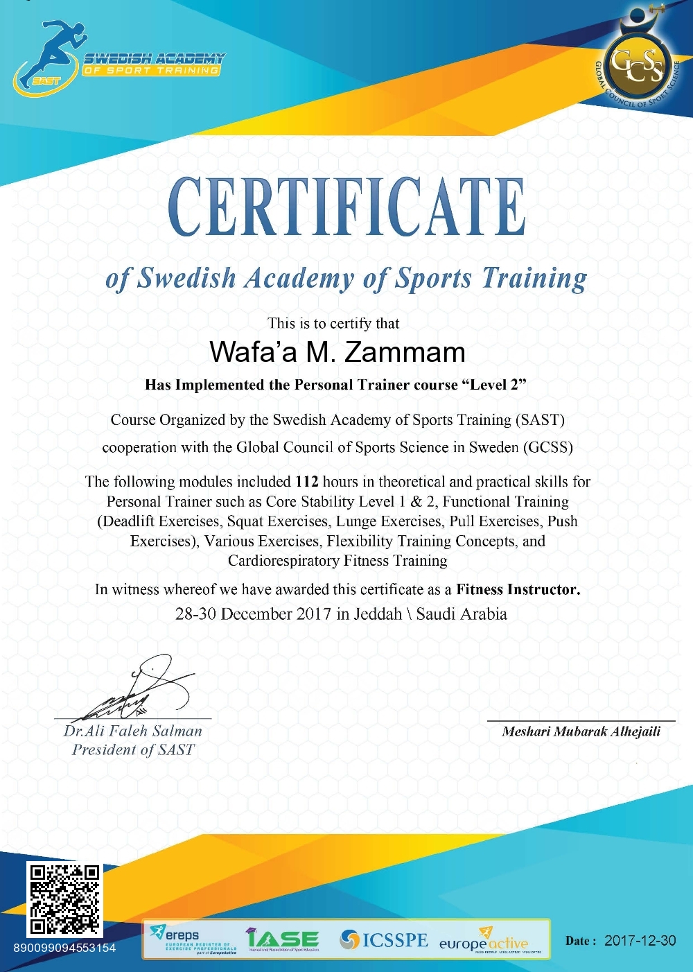 Wafa’a M. Zammam